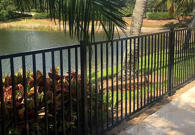 Flat Top Iron Fence