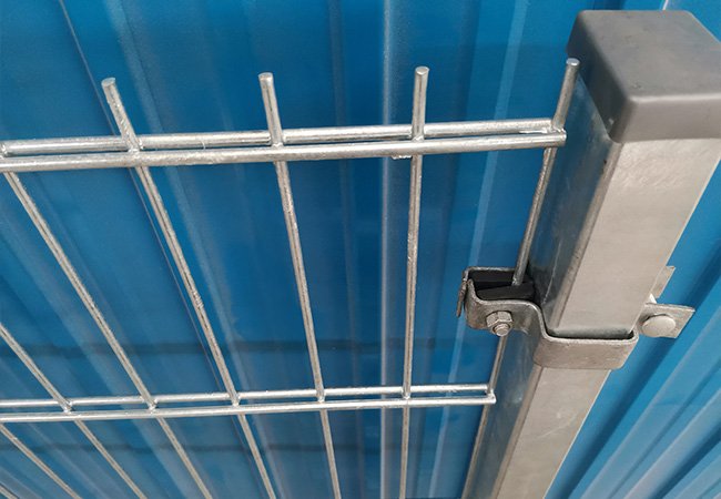 Square Post Double Wire Fence