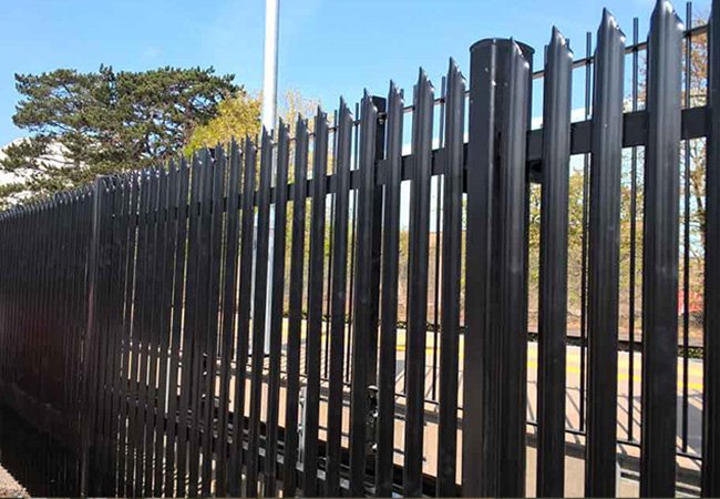 D Pale Metal Palisade Fence