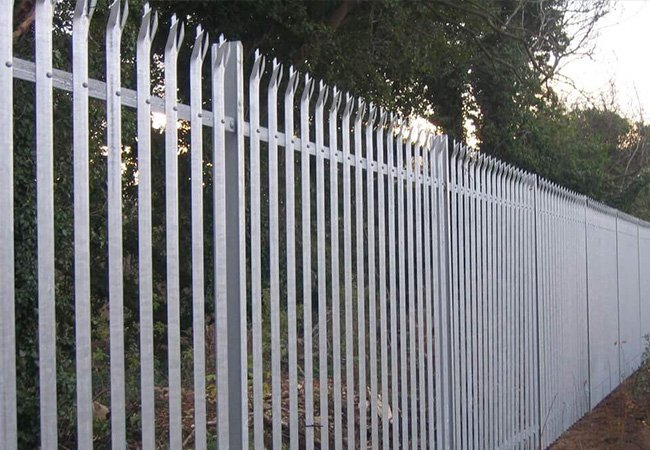 Galvanized Palisade Fence