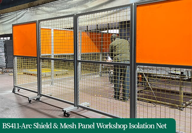 Arc Shield & Mesh Panel Workshop Isolation Net