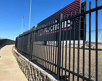 3,600 Panels of Steel Tubular Fence Installed for UAE Commercial Complex Security Project