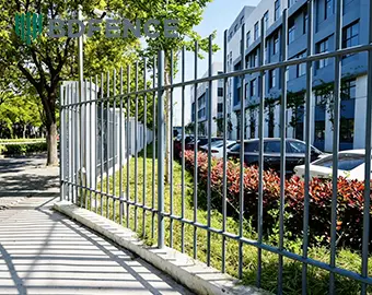 Germany Industrial Manufacturing Park Steel Tubular Fence Project