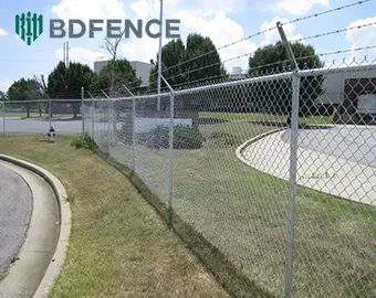 8,000m Galvanized Chain Link Fence Industrial Project | BDFENCE