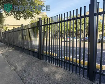 Steel Tubular Fence Solution for UK Business Park Project | BDFENCE