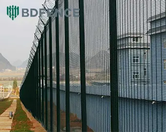 3m High 358 Anti-Climb Fence Project for a Prison Perimeter | BDFENCE