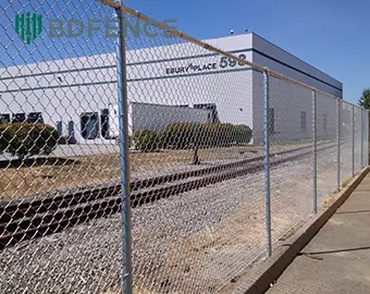 Heavy-Duty 6 Gauge Chain Link Fence Project for a Power Substation in Saudi Arabia