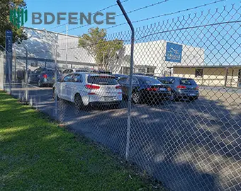 9 Gauge Chain Link Fence Project for a Commercial Warehouse | BDFENCE