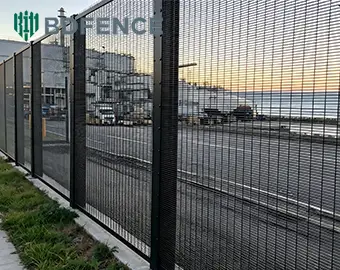 Hot-Dip Galvanized 358 Fence Project for a Coastal Industrial Site in Portugal