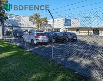 Chain Link Fence and Cantilever Sliding Gate for a Logistics Facility