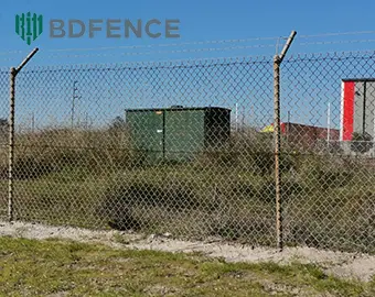 Chain Link Fence with Razor Wire for a Power Substation in South Africa